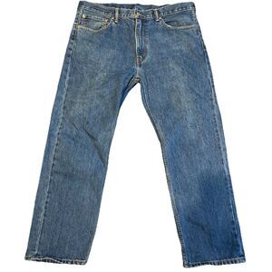 Levi’s 505 Men’s Jeans 38x29 Dark Wash Straight Leg Regular Fit Zip Fly Denim